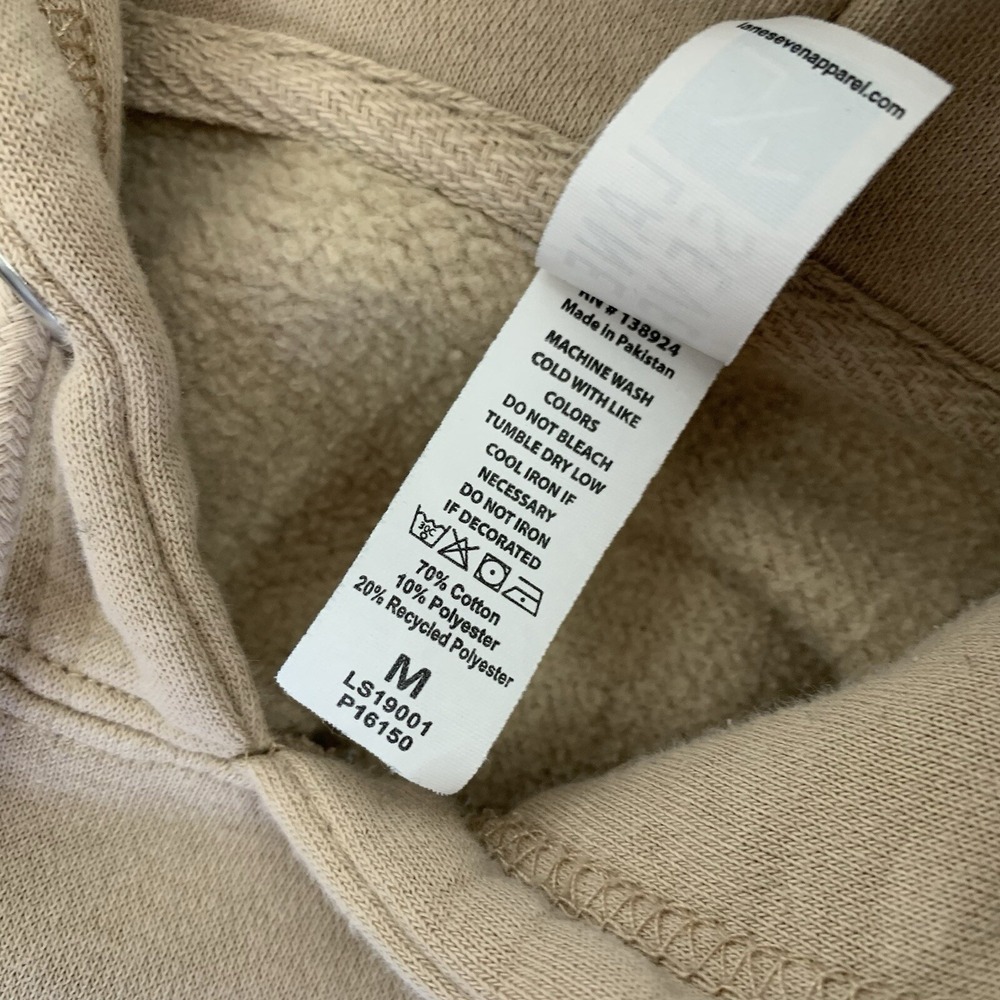 Lane Seven Sweater Medium Tan Hoodie San Francisco Graphic Streetwear - Picture 6 of 6